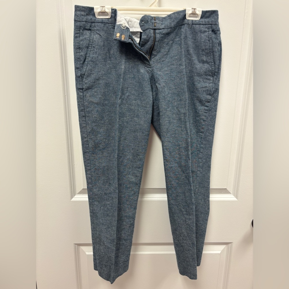J.Crew Chambray Denim Capri; Sz 8